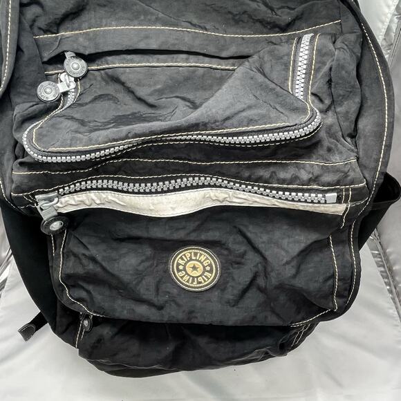 Vintage 90s Black Kipling Laptop Backpack W/adjustable straps pockets Seoul?